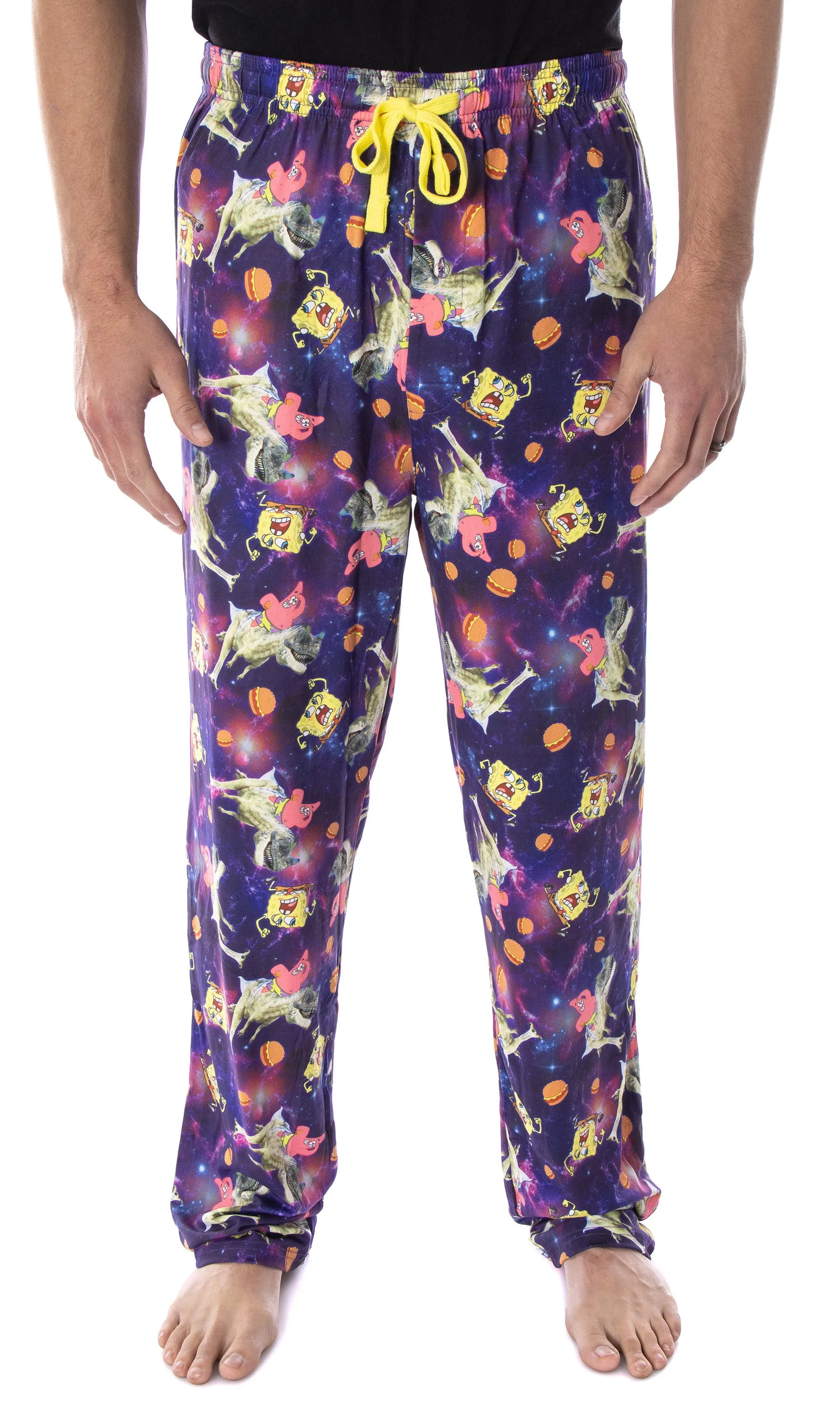 SpongeBob SquarePants Men's Space Chase Adult Lounge Pajama Pants