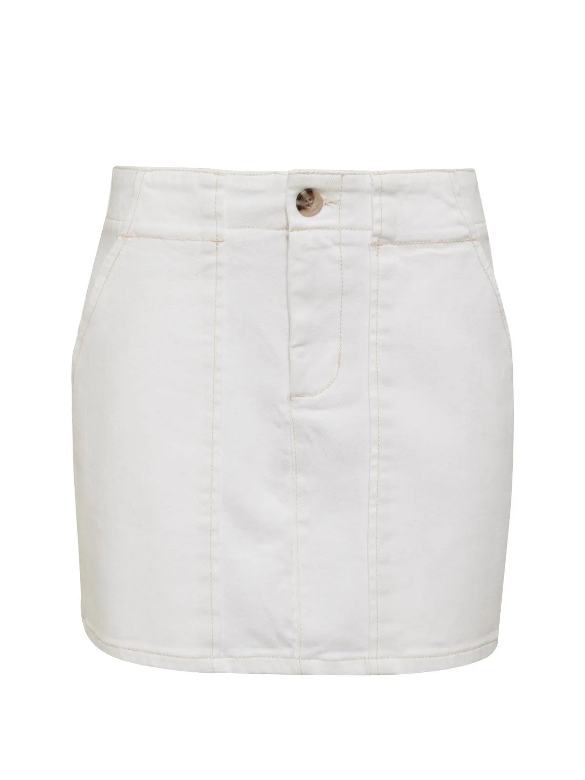 Staycation Semi-High Rise Skirt Chalk