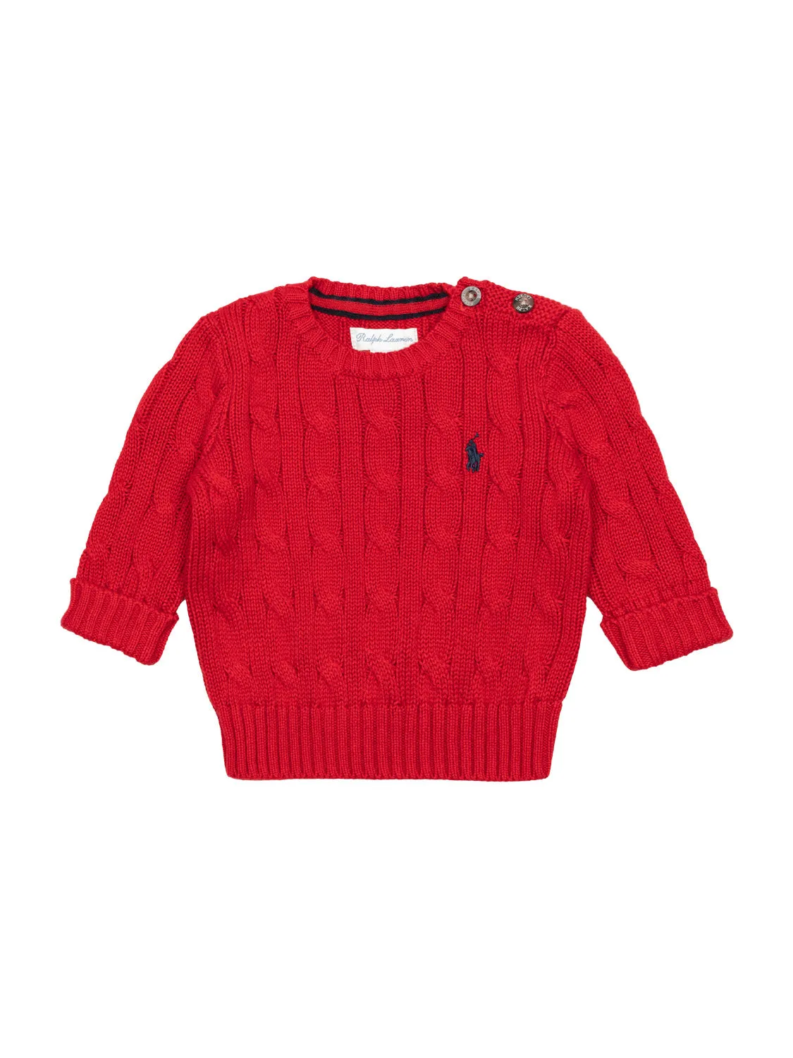 Strickpullover mit Polo-Pony - Red