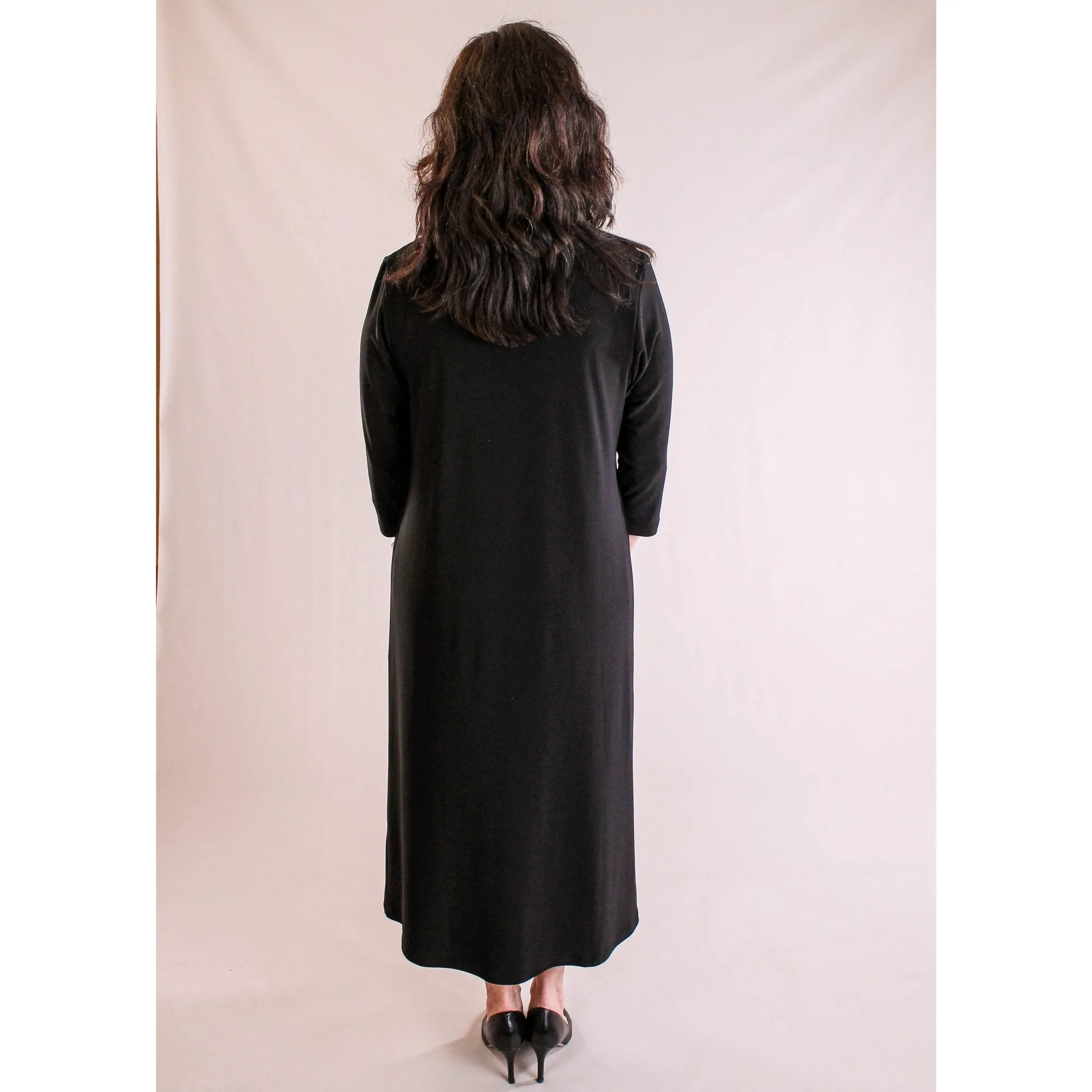 Sympli Cutting Edge Dress in Black
