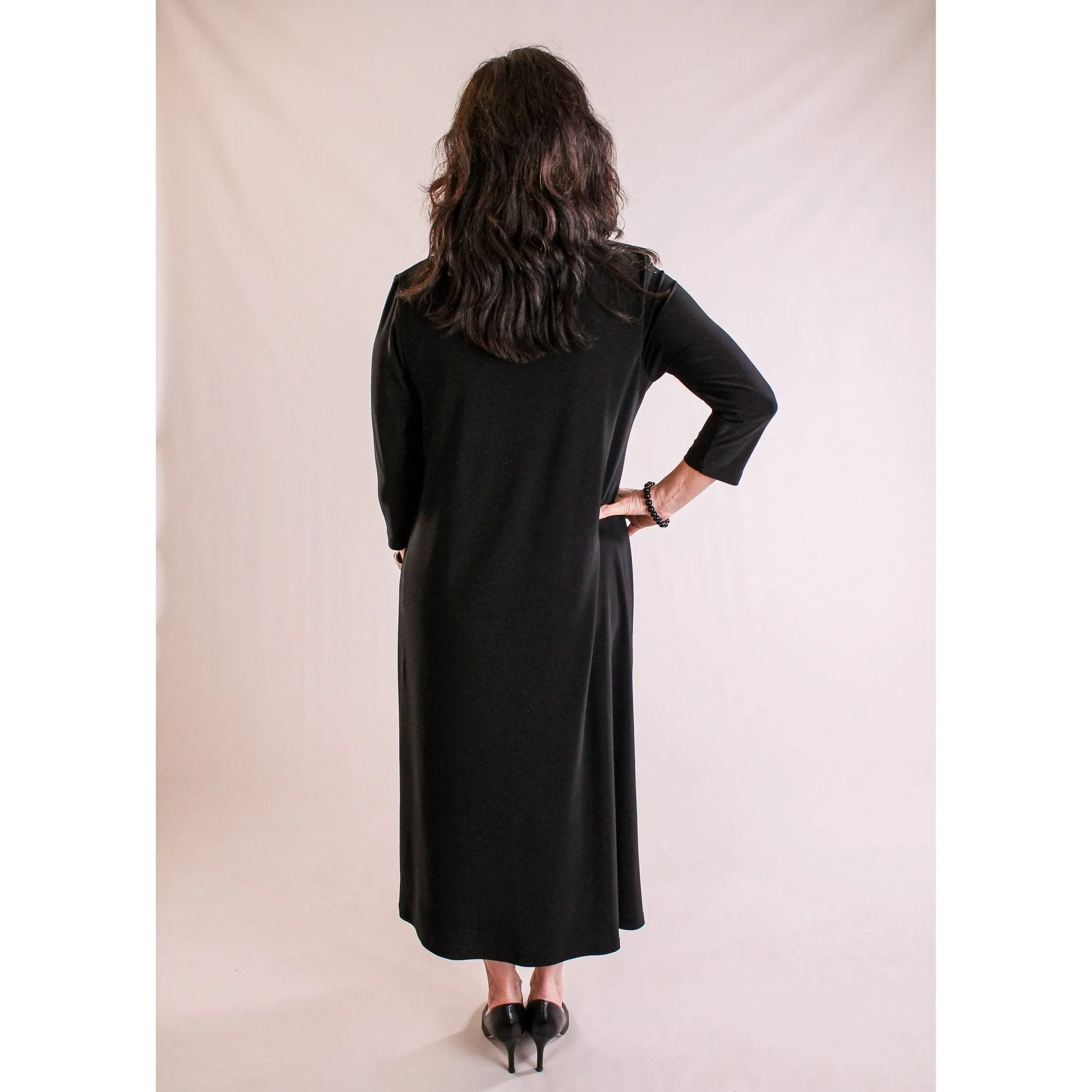 Sympli Cutting Edge Dress in Black