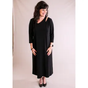 Sympli Cutting Edge Dress in Black