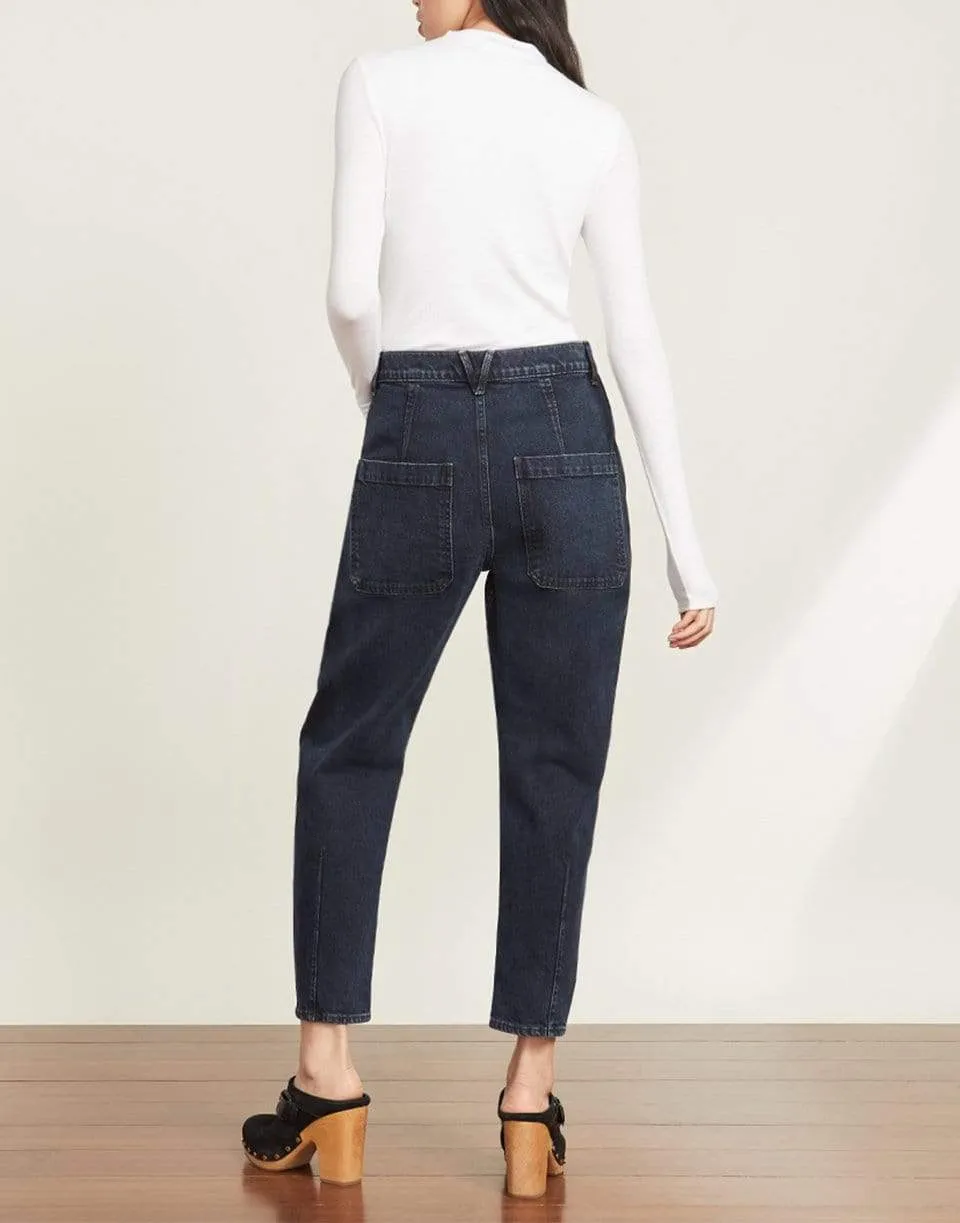 Theresa Ruched Turtleneck - White