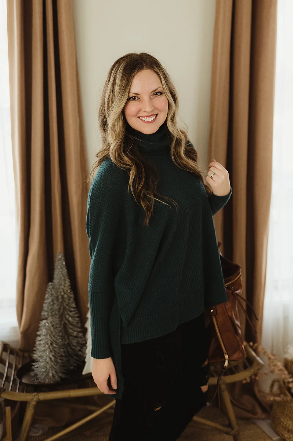 Thermal Boxy Turtleneck