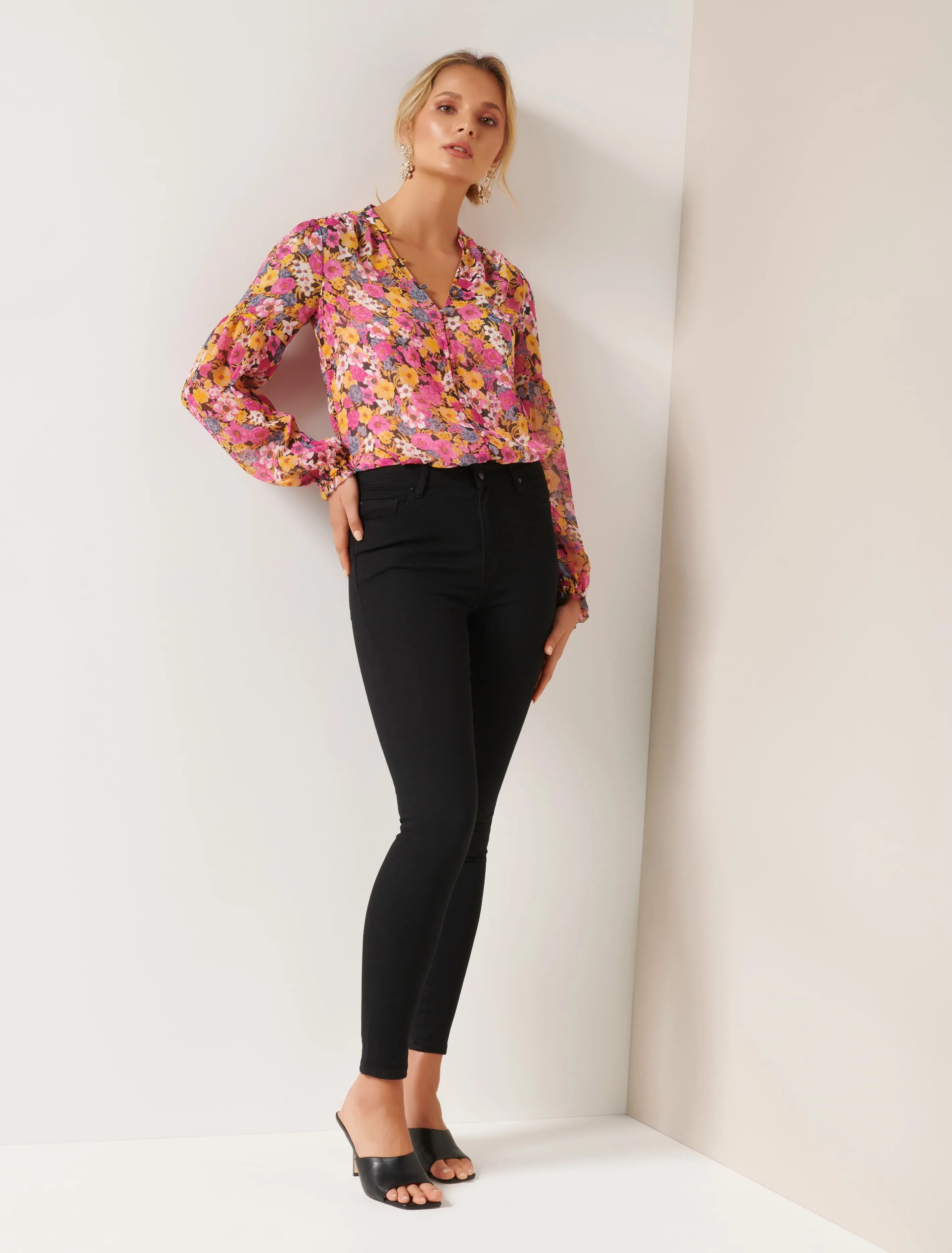 Tilly Printed Blouse Bodysuit