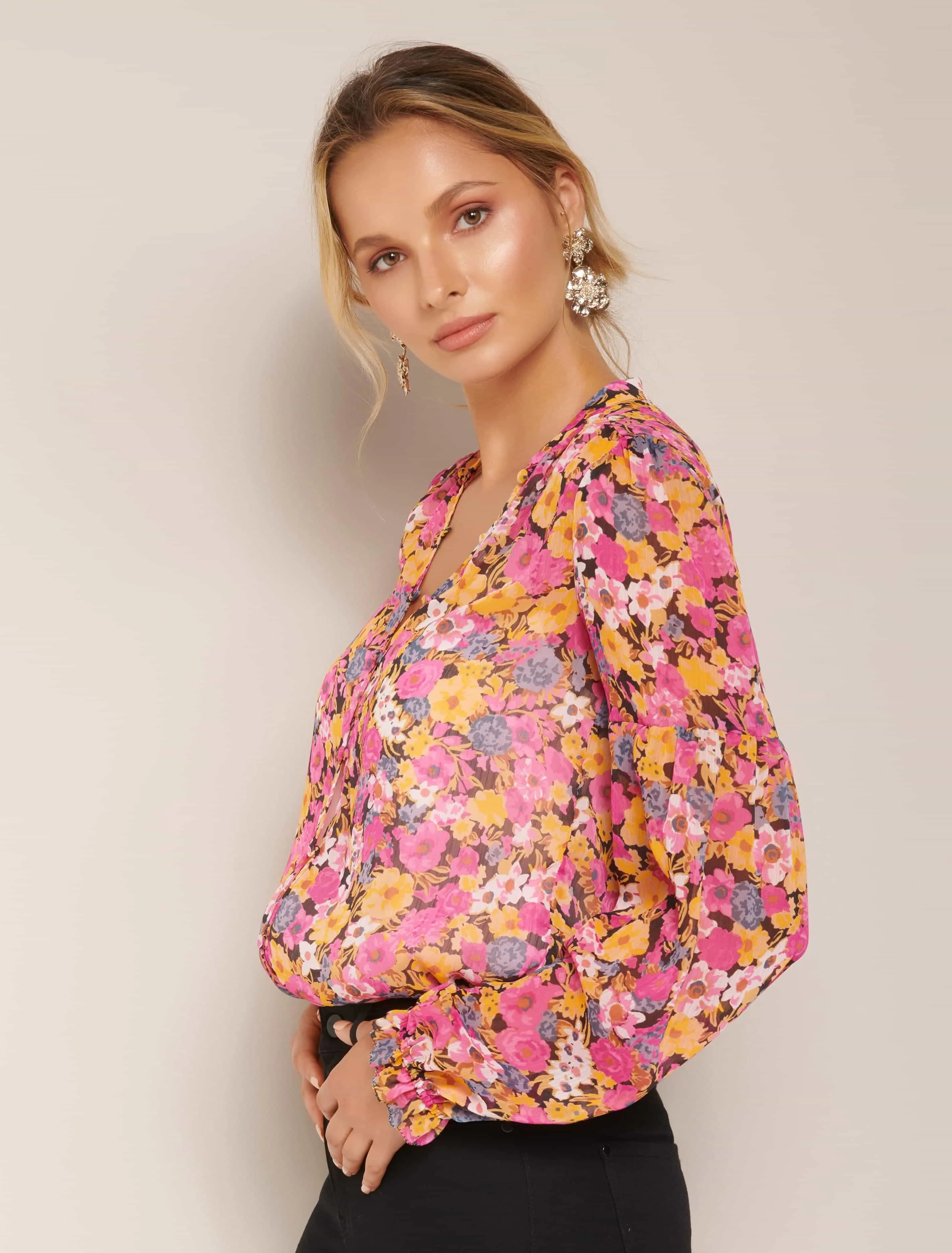 Tilly Printed Blouse Bodysuit