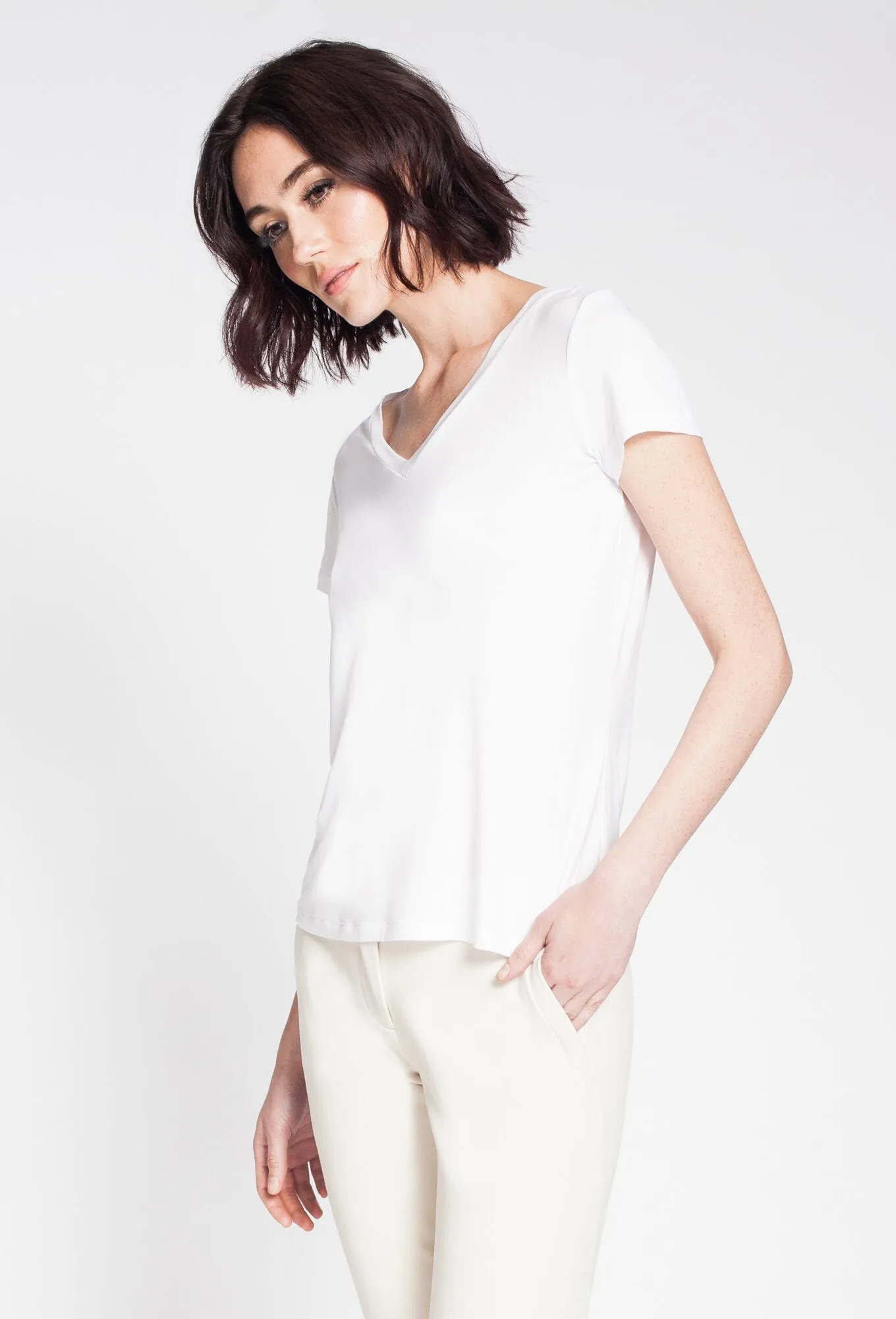 V-Neck Modal Tee