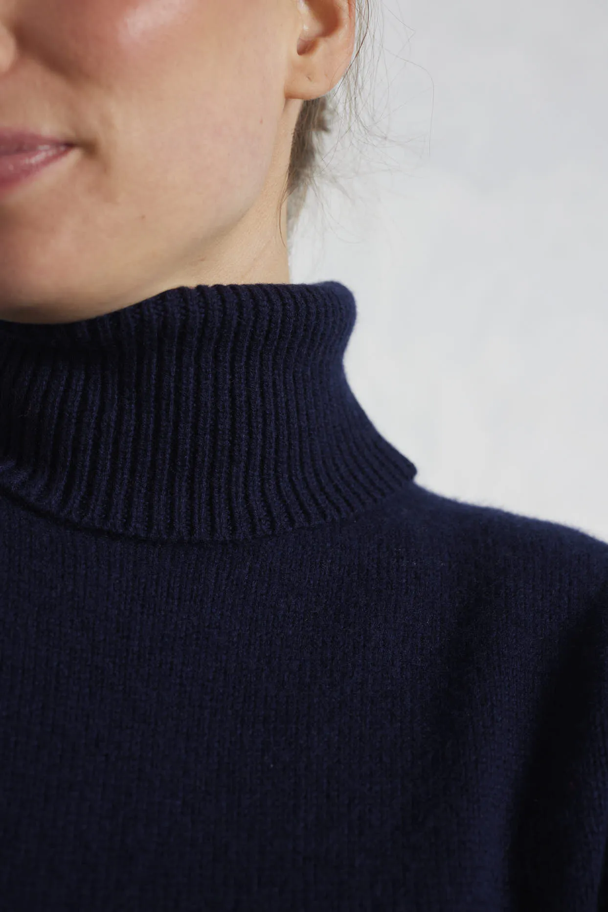 Velma Polo Dress in Officer Navy