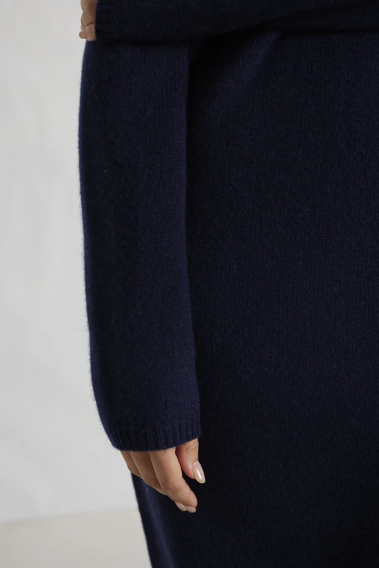 Velma Polo Dress in Officer Navy