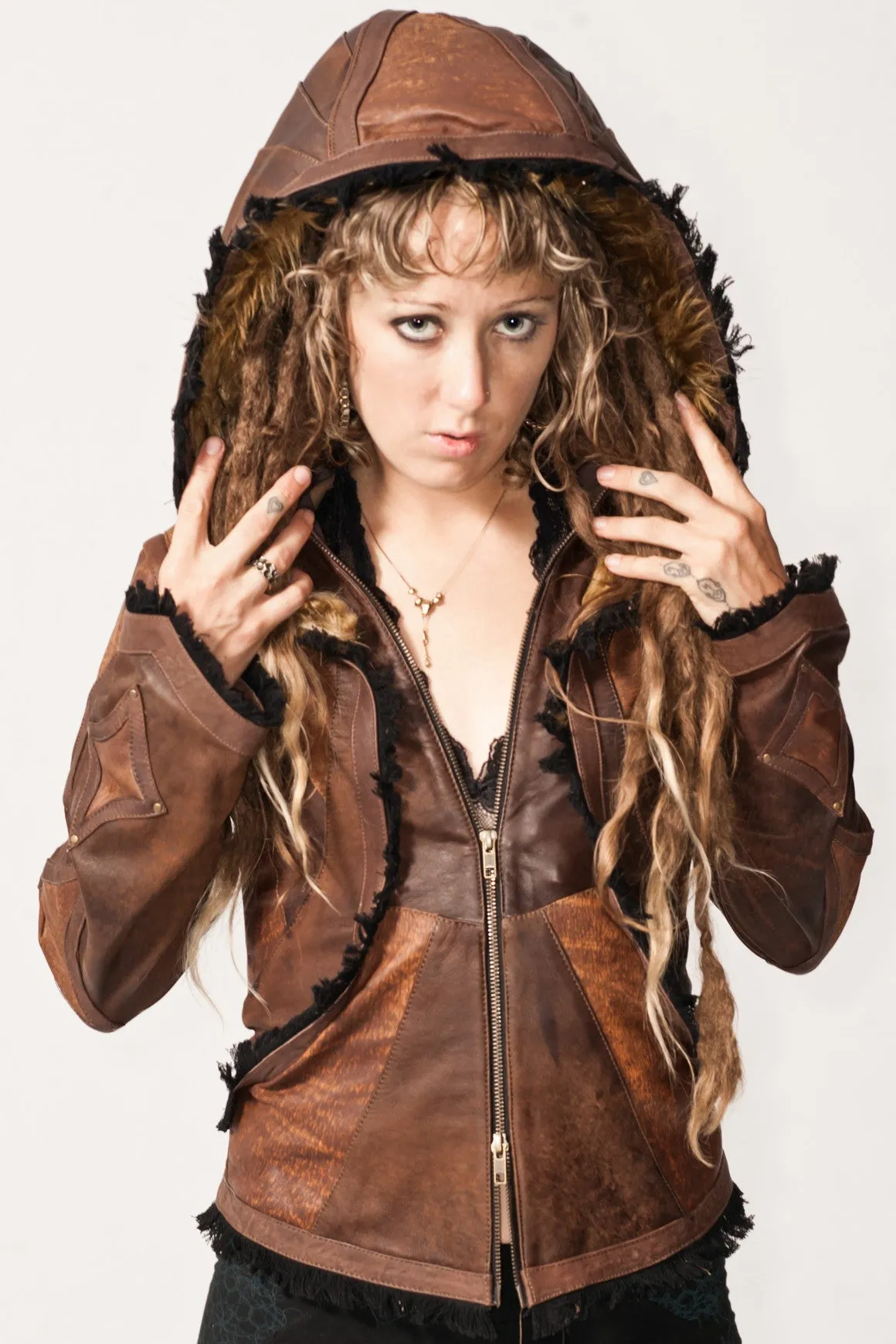 Victory Womens Cut Leather Jacket