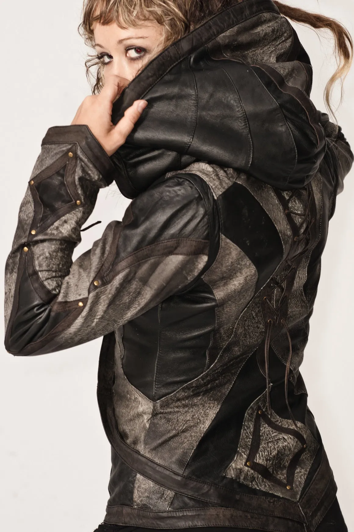 Victory Womens Cut Leather Jacket