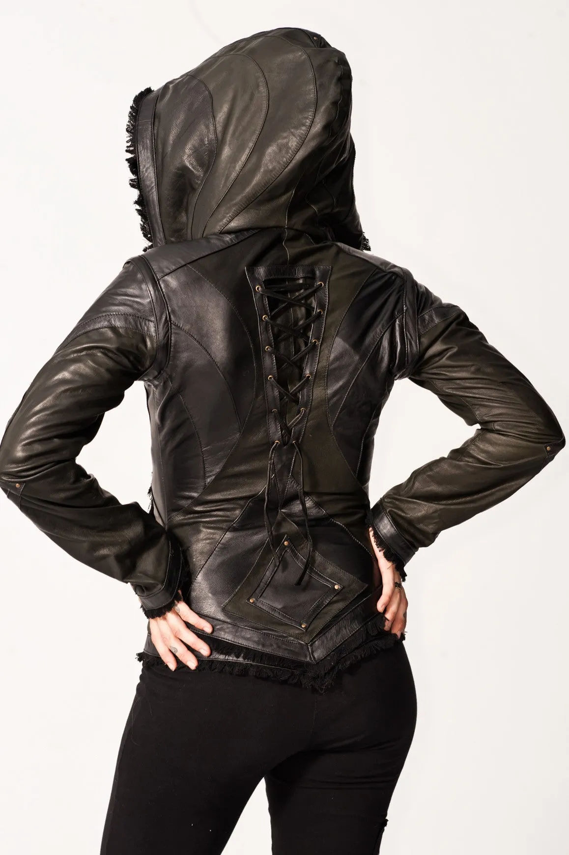 Victory Womens Cut Leather Jacket