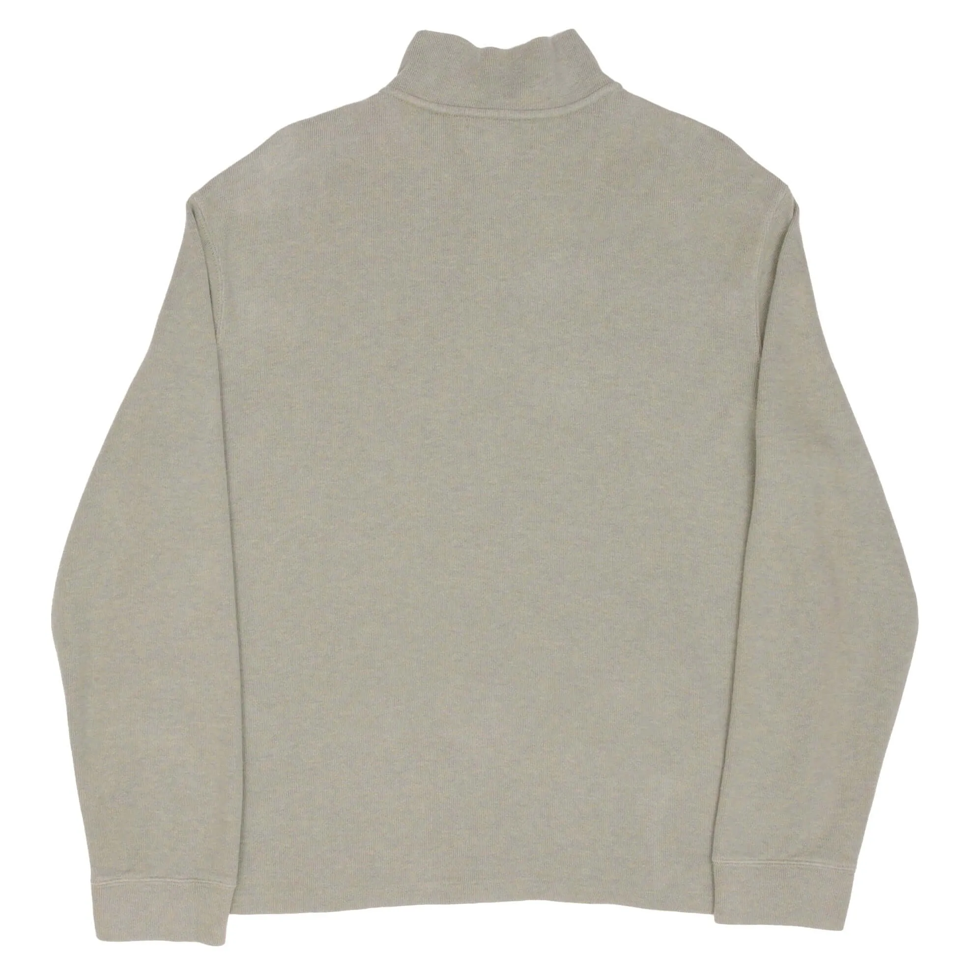 VINTAGE POLO RALPH LAUREN SAGE GREEN QUARTER 1/4 ZIP SWEATER 1990S SIZE XL