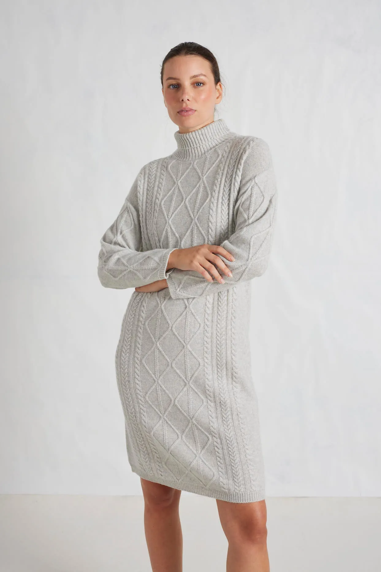 Violet Polo Dress in Snowstorm