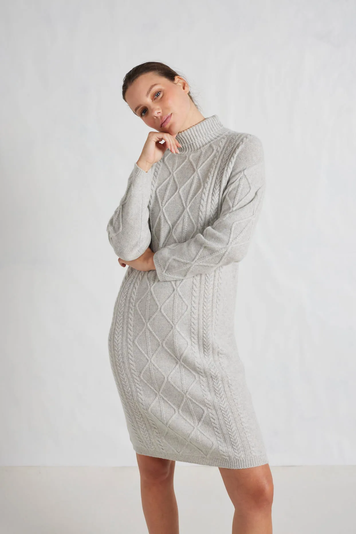 Violet Polo Dress in Snowstorm