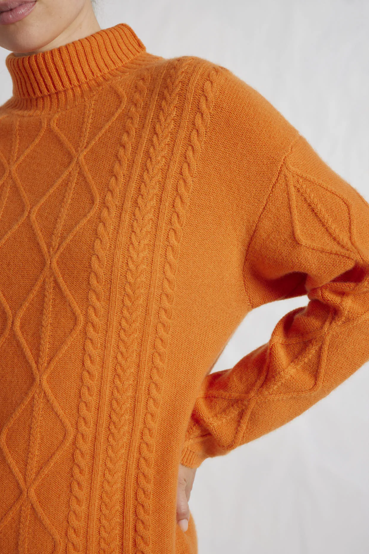 Violet Polo Dress in Tangerine