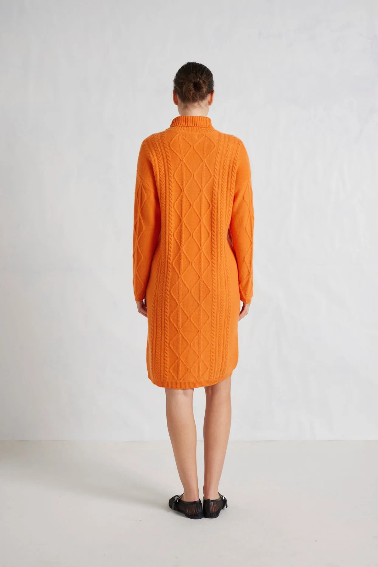 Violet Polo Dress in Tangerine