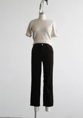 walnut corduroy trousers
