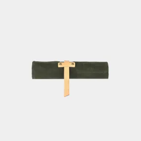 Waxed Canvas Pencil Roll Up