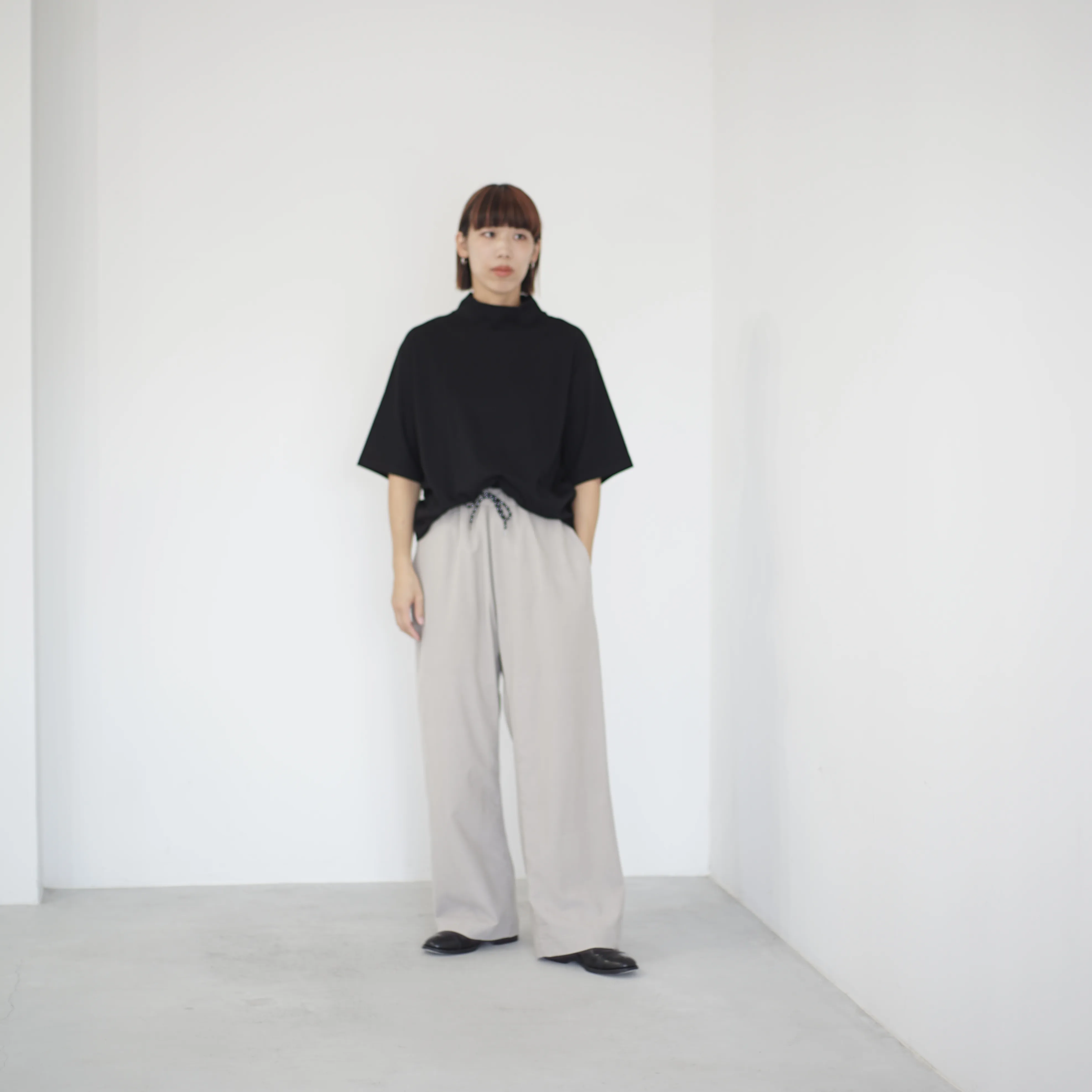 Wool & Cashmere corduroy salt easy pants